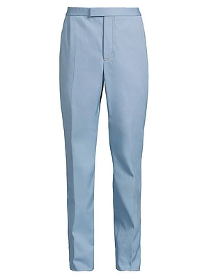 Twin Needle Stitch Denim Trousers