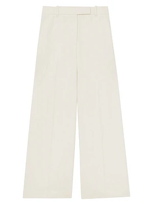 Devon Linen-Blend Wide-Leg Trousers