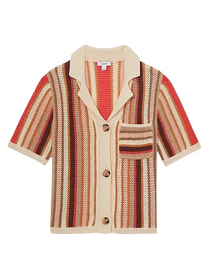 Candy Striped Polo Sweater