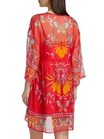 Barbara Printed Silk Minidress