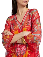 Barbara Printed Silk Minidress
