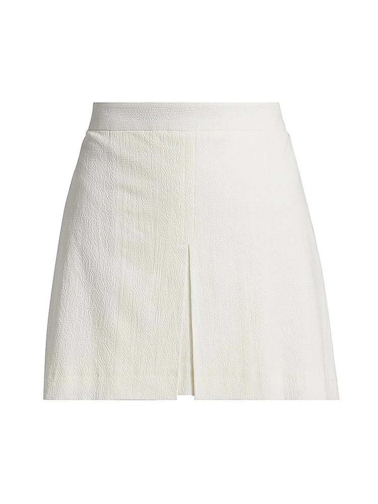 The Seersucker Cotton Skort