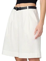 The Brody Linen Blend Bermuda Shorts