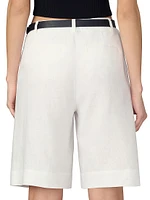 The Brody Linen Blend Bermuda Shorts
