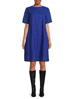 Embroidered A-Line Minidress