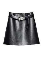 Leather Mini Skirt