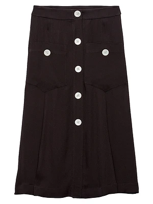 Sablé Satin Skirt