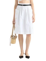 Soft Cotton Gabardine Skirt