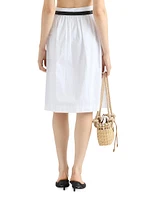 Soft Cotton Gabardine Skirt