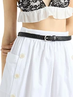 Soft Cotton Gabardine Skirt
