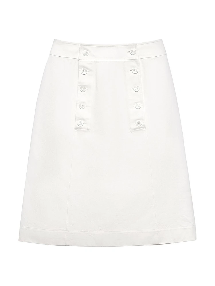 Cotton Gabardine Skirt