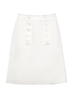 Cotton Gabardine Skirt