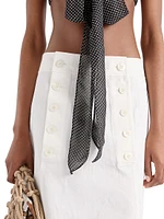 Cotton Gabardine Skirt