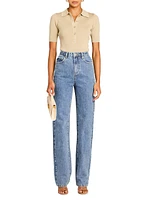 Brooklyn High Rise Straight Jeans