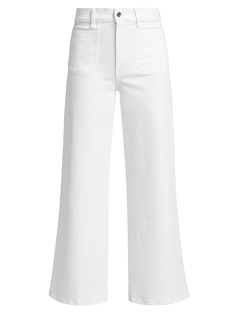 Le Slim High-Rise Flared Cropped Jeans