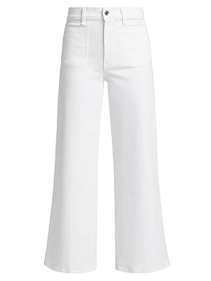 Le Slim High-Rise Flared Cropped Jeans