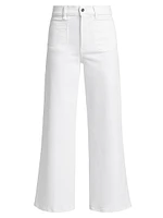 Le Slim High-Rise Flared Cropped Jeans