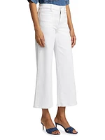 Le Slim High-Rise Flared Cropped Jeans