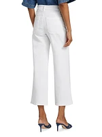 Le Slim High-Rise Flared Cropped Jeans