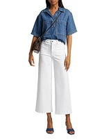 Le Slim High-Rise Flared Cropped Jeans