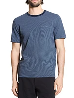 Cotton Birdseye Pique Crewneck T-Shirt