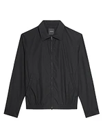 Cotton-Blend Zip-Up Blouson Jacket
