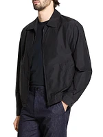 Cotton-Blend Zip-Up Blouson Jacket