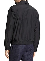 Cotton-Blend Zip-Up Blouson Jacket