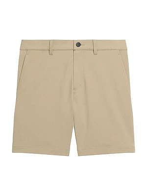 Cotton-Blend Mid-Rise Shorts