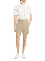 Cotton-Blend Mid-Rise Shorts