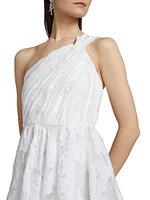 Asilia Paper Floral Organza Midi-Dress