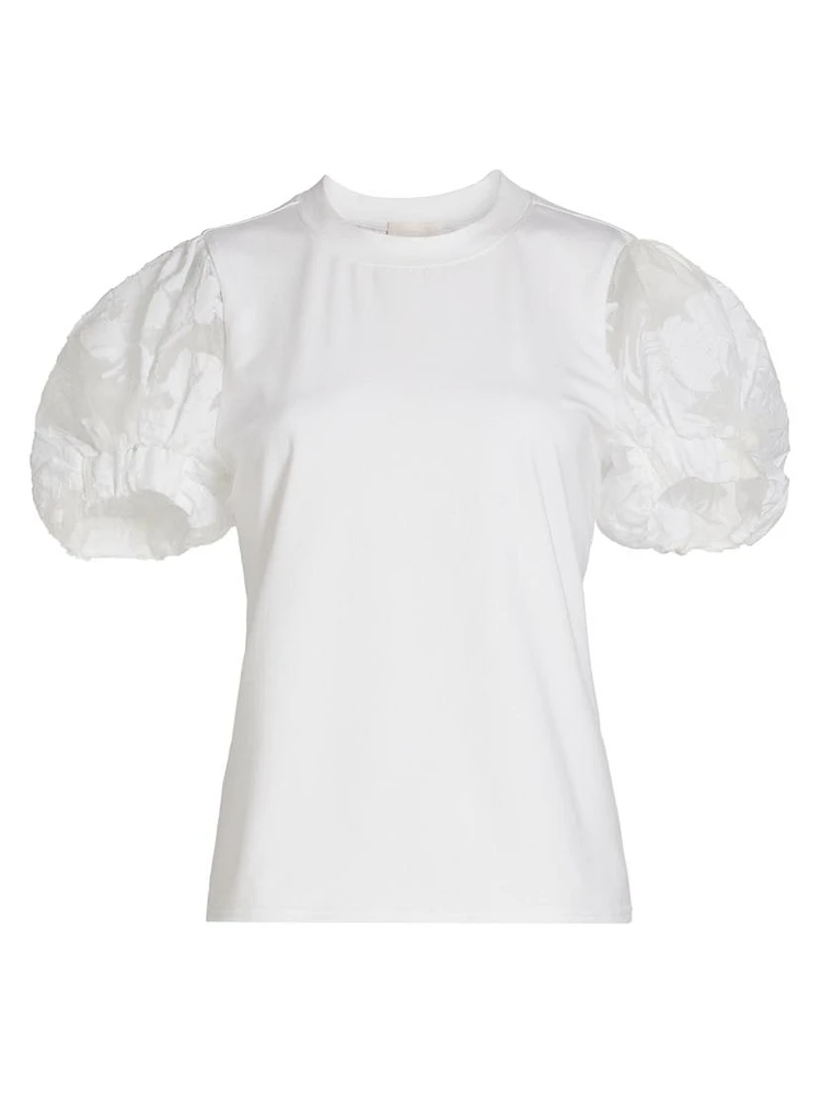 Paper Floral Organza Yashi Top