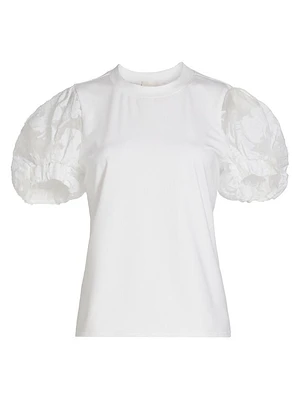 Paper Floral Organza Yashi Top
