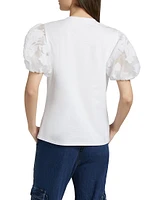 Paper Floral Organza Yashi Top