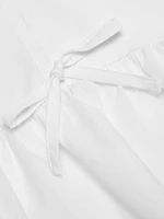 Mare Tie-Front Peplum Top