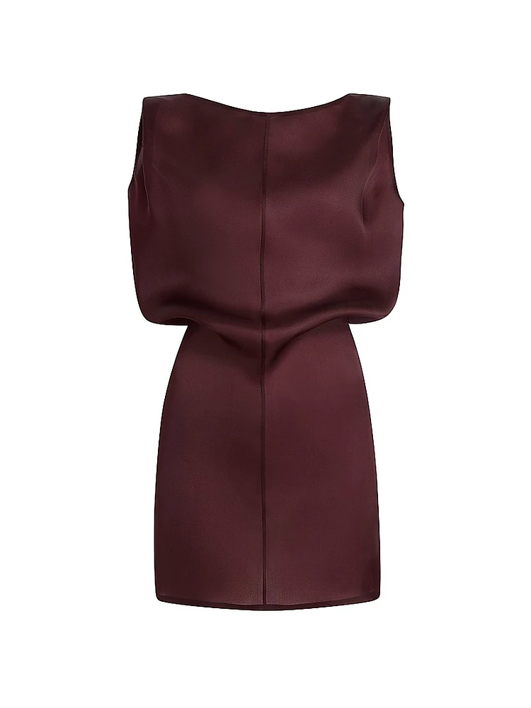 Toma Silk Sculpted Minidress