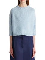 Sabina Drop-Shoulder Cashmere Sweater
