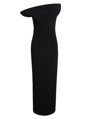 Cato Draped Asymmetric Gown