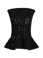 Yuka Sleeveless Knit Peplum Top