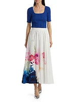 The Layla Floral Spray Skirt