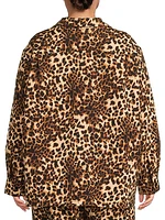 Quinn Leopard Button-Front Shirt