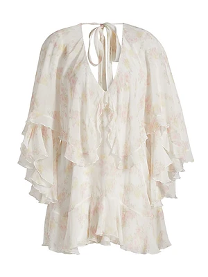 Avaline Floral V-Neck Minidress