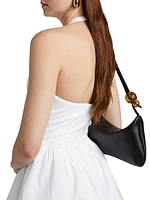 Tuberose Cotton-Blend Halterneck Minidress