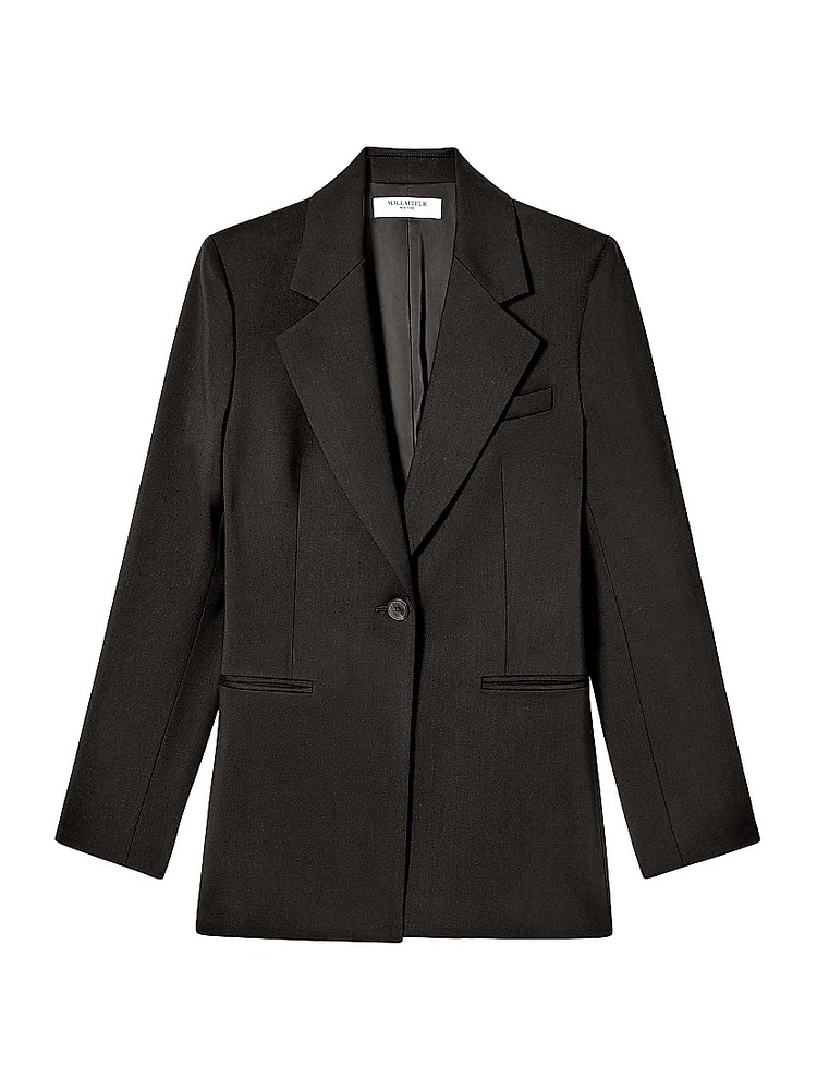 Rossi Executive Washable Wool Twill Blazer