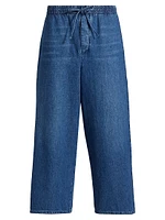 LOEWE x Paula's Ibiza Drawstring Cropped Jeans