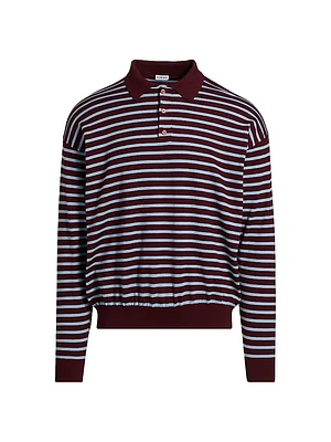 LOEWE x Paula's Ibiza Long-Sleeve Polo Sweater