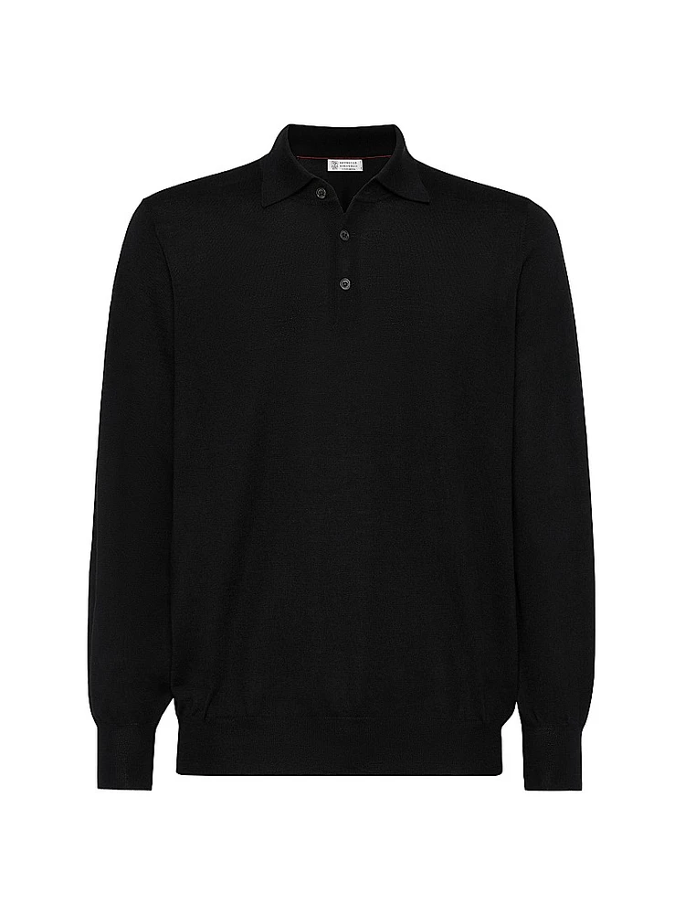 Lightweight Knit Polo Shirt