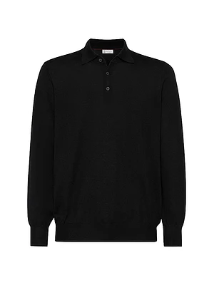 Lightweight Knit Polo Shirt
