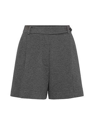 Techno Cotton Piqué Baggy Shorts