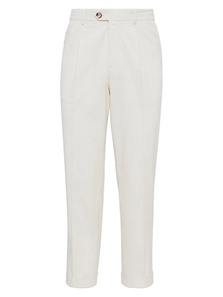 Garment Dyed Leisure Fit Trousers